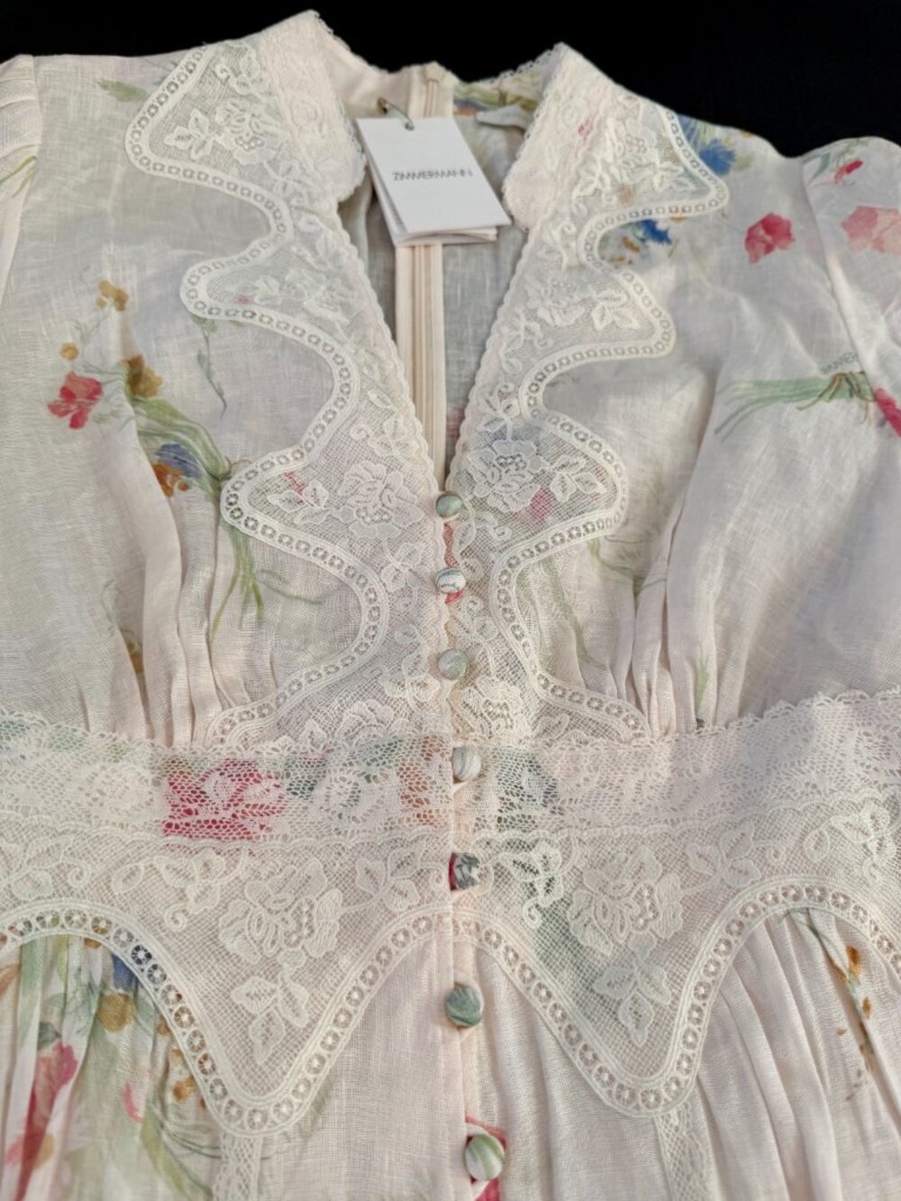 New Zimmermann V-Neck Lucky Lace Dress